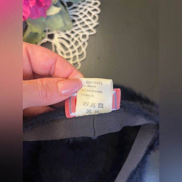 Kangol Vintage Angora Fur Blend Navy Blue Cap Hat Men’s Sz Medium - Picture 9 of 13